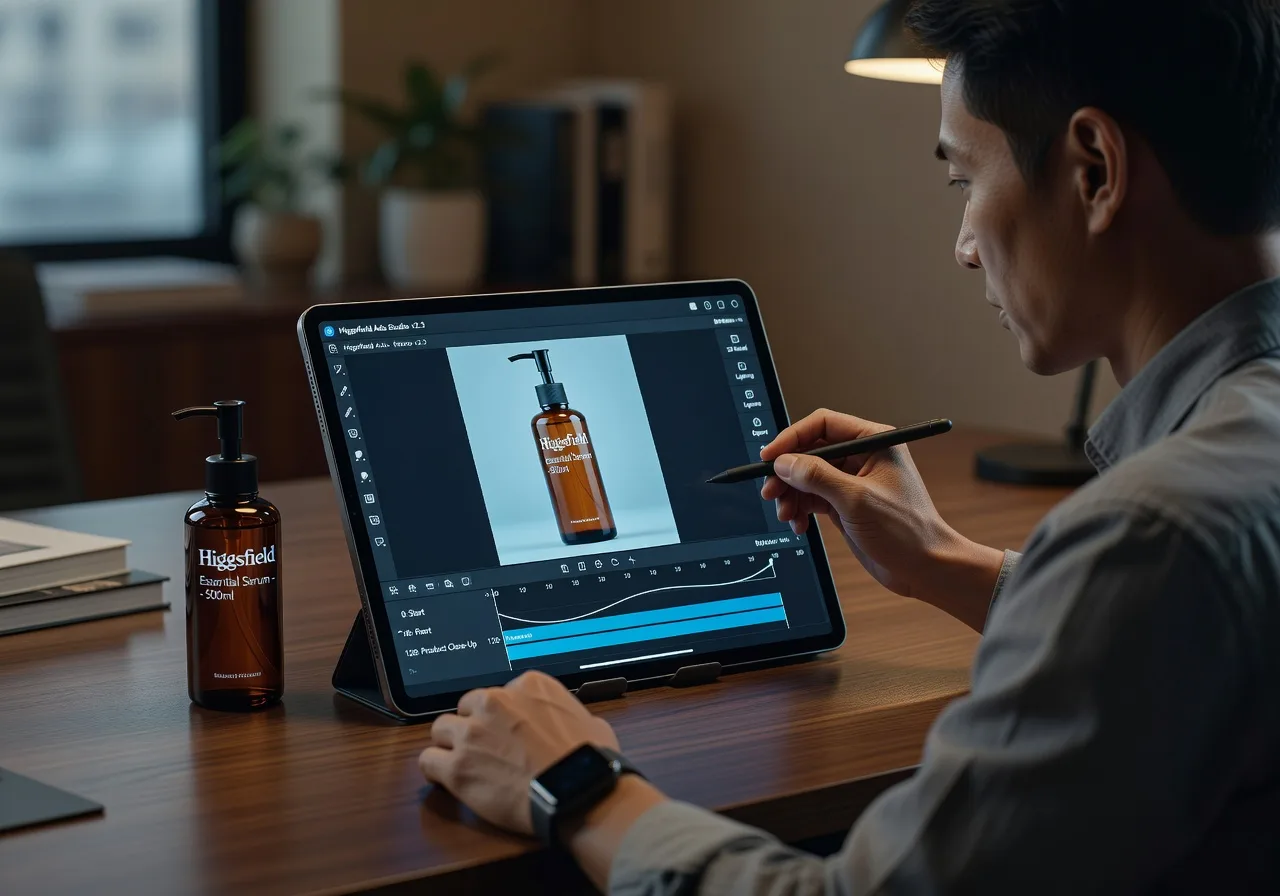 Image corps – Higgsfield Ads 2.0 : brief produit et mouvement