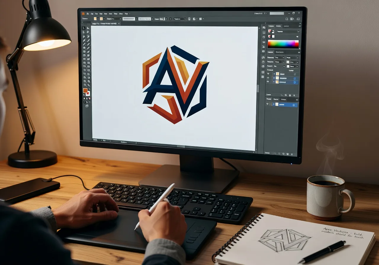 Image corps – Logo Recraft importé dans Illustrator