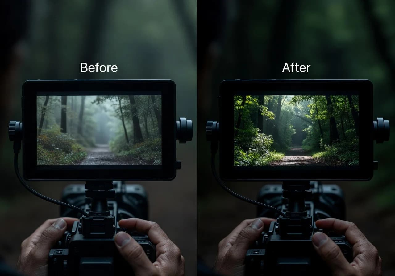 Image corps – Comparatif détail avant/après Topaz