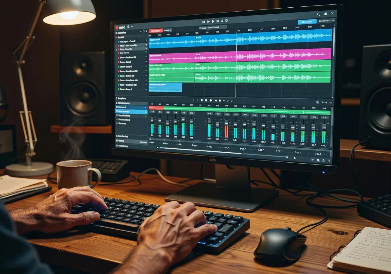 Image corps – Udio interface et prompt structuré