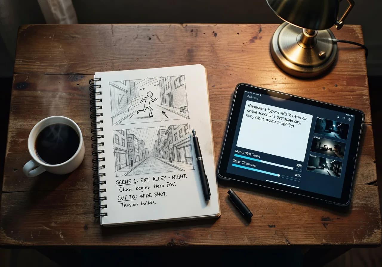 Image corps – Storyboard et préparation