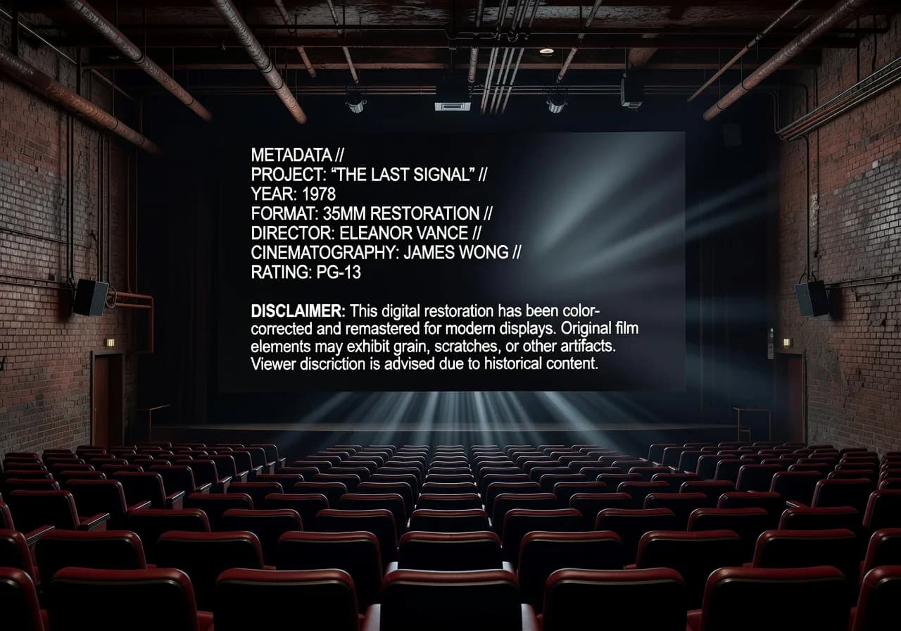 Image corps – Mention et métadonnées