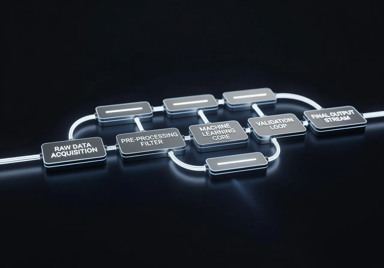 Image corps – Schéma de flux : brief, agent, génération, montage