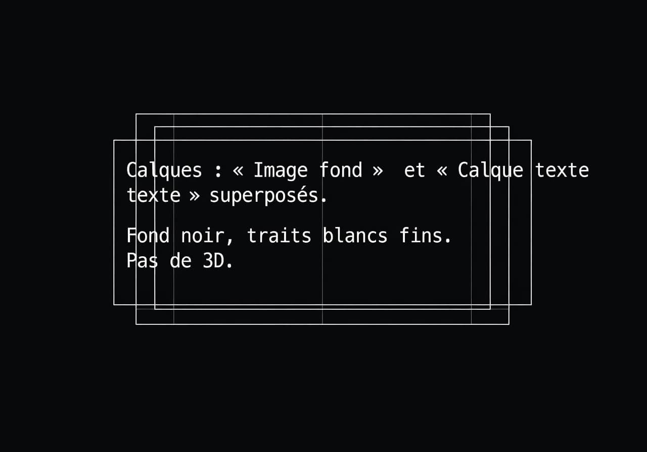 Image corps – Affiche finale avec texte lisible