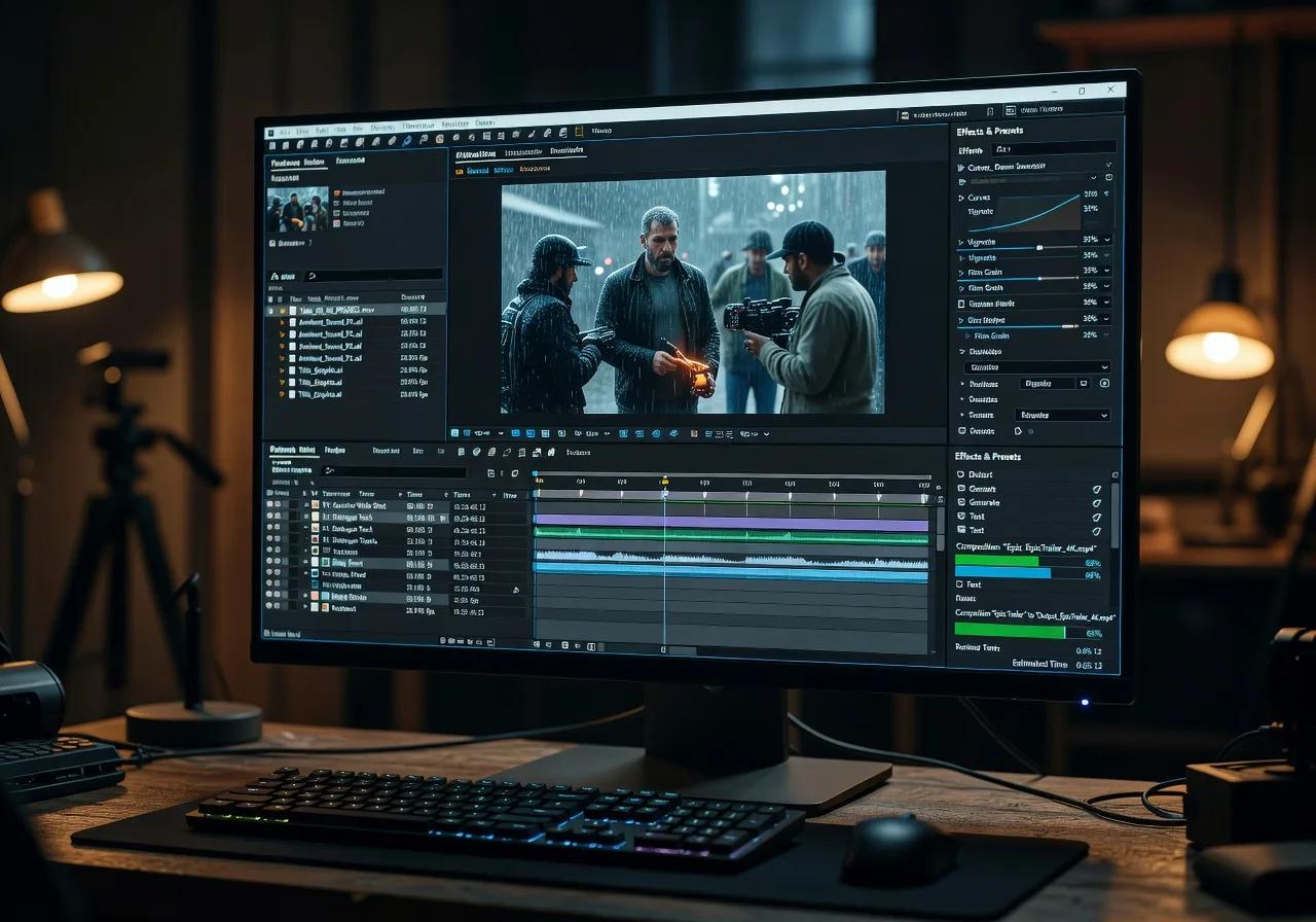Image corps – Panel et timeline After Effects