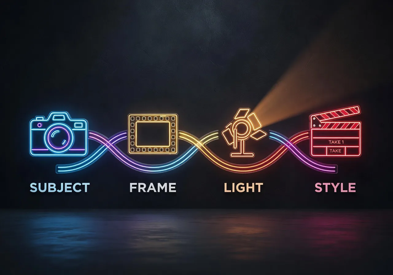 Image corps – Ordre sujet cadrage lumière style