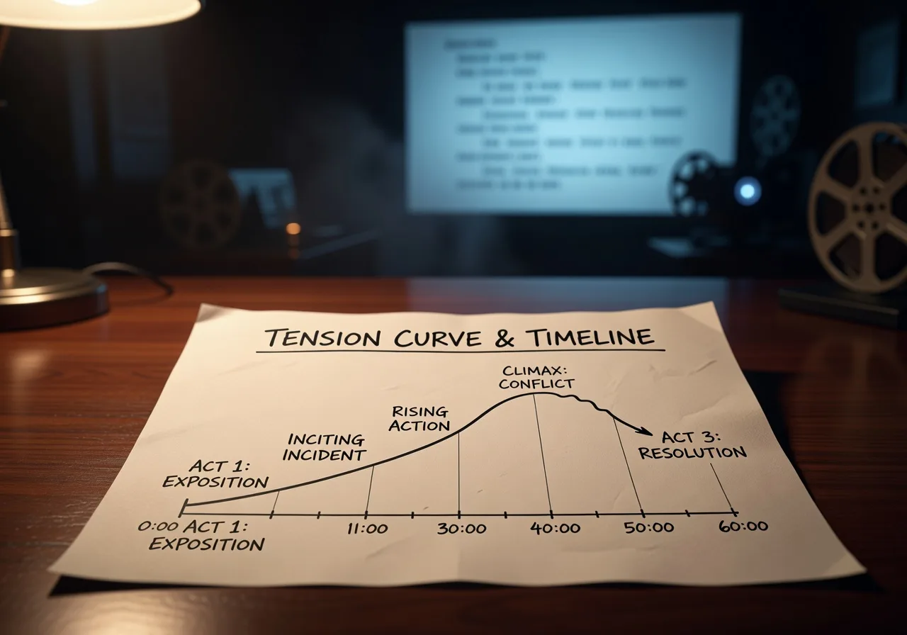 Image corps – Courbe de tension et timeline