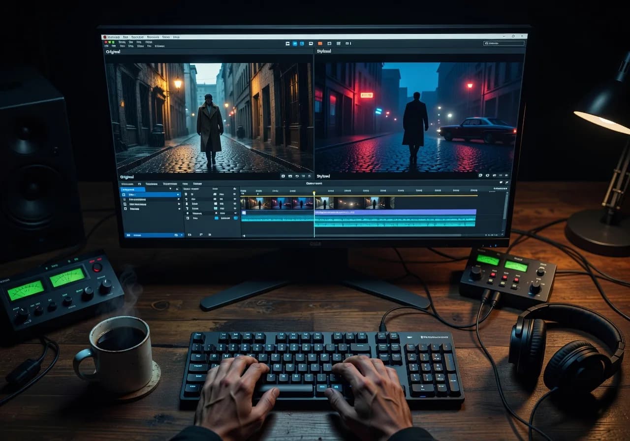 Image corps – Avant / après stylisation V2V