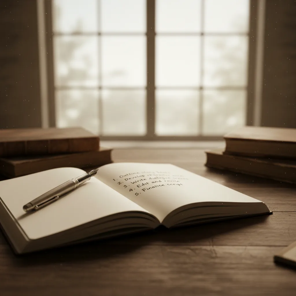 Image corps – Liste de prompts sur un carnet Image corps – Liste de prompts sur un carnet