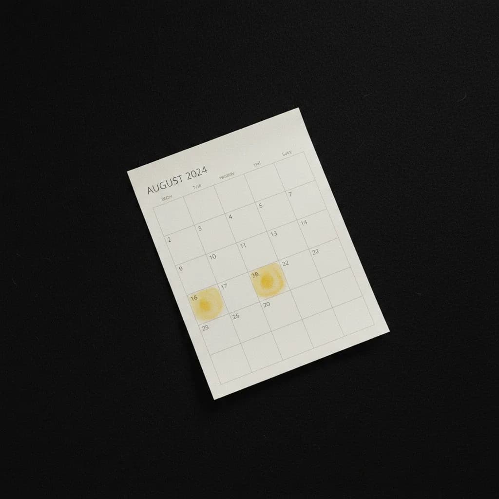 Image corps – Calendrier minimal de contenu éclairé en studio Image corps – Calendrier minimal de contenu éclairé en studio