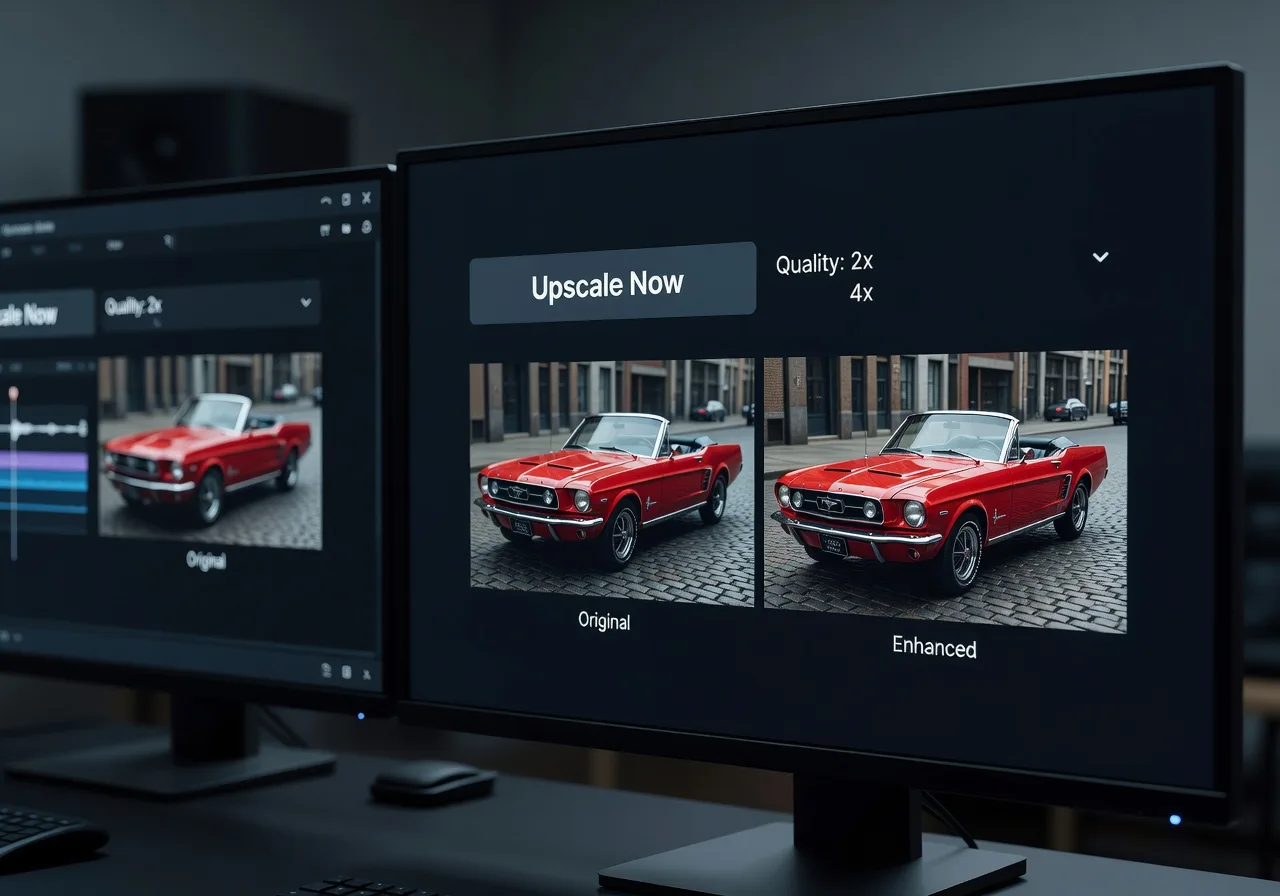 Image corps – Interface upscale avec facteur 2x et 4x Image corps – Interface upscale avec facteur 2x et 4x