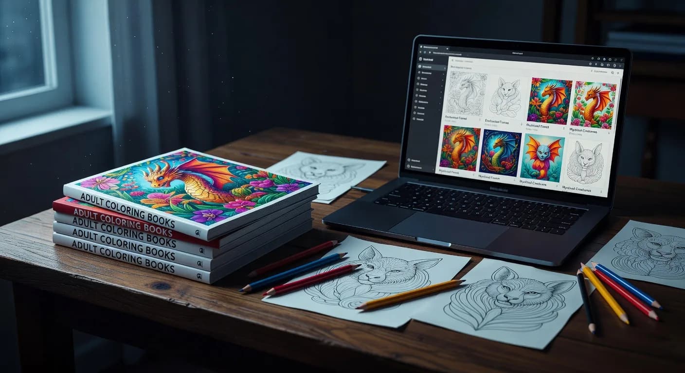 Amazon KDP : créer des livres de coloriage générés par IA