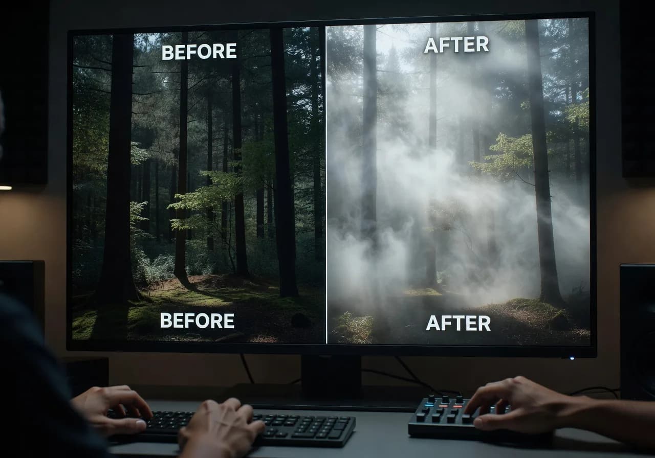 Image corps – Image sombre + flèche vidéo Image corps – Image sombre + flèche vidéo