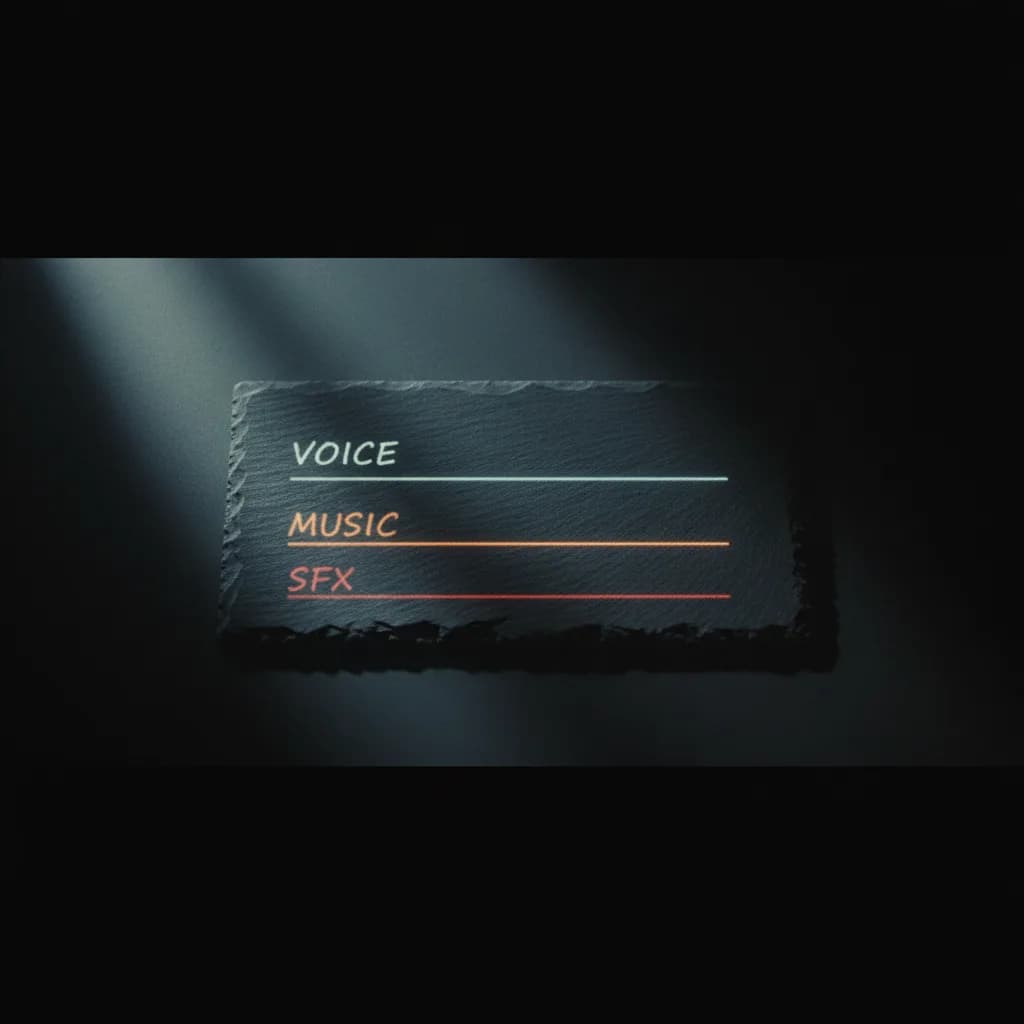 Chaîne de production audio pour la vidéo Chaîne de production audio pour la vidéo