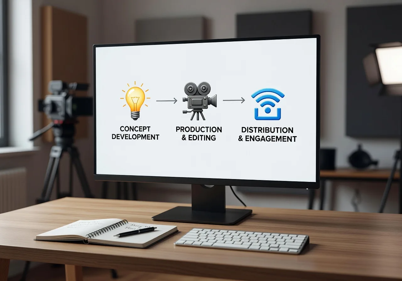 Image corps – Workflow idées, script, visuels, voix, montage Image corps – Workflow idées, script, visuels, voix, montage