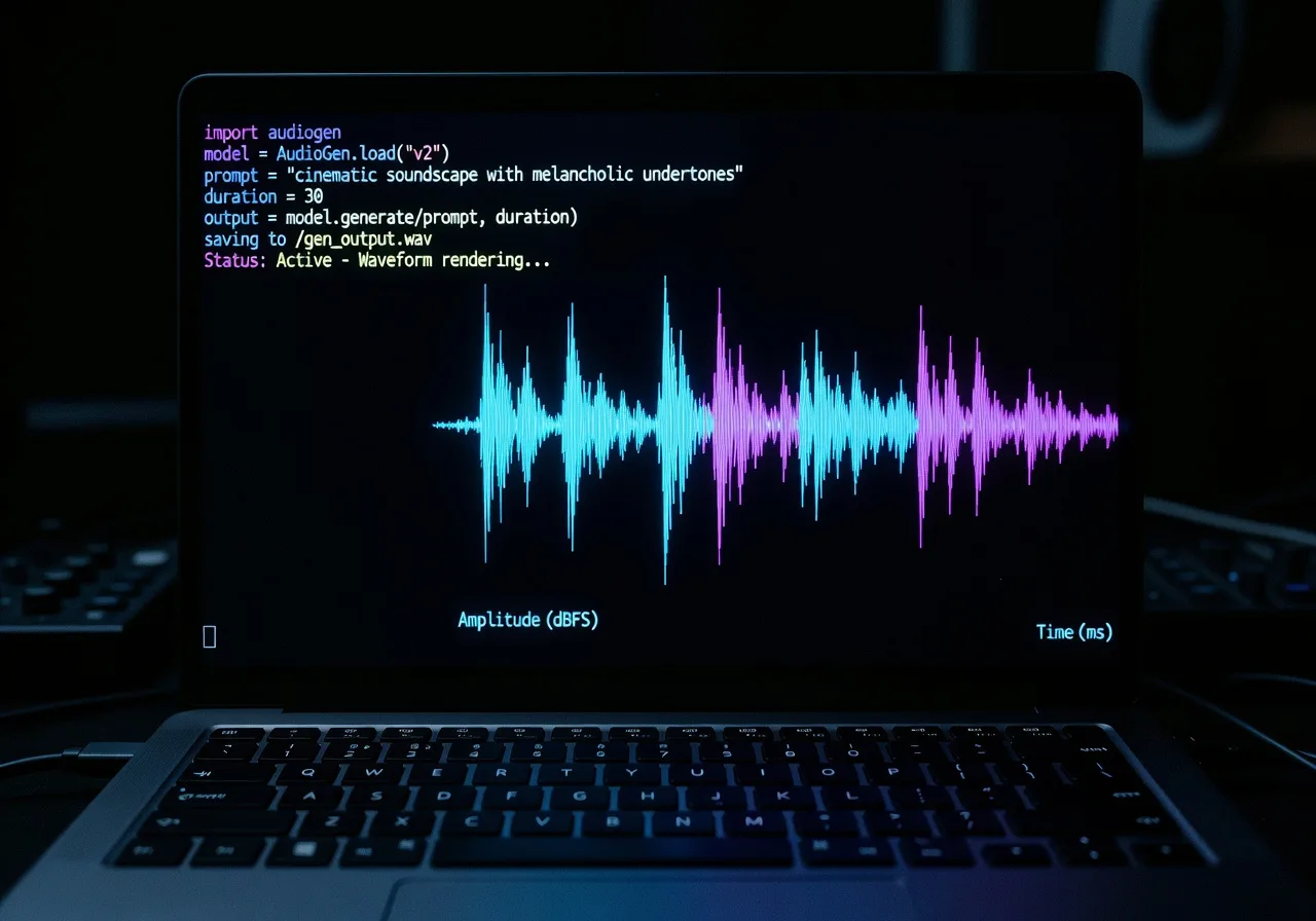 Image corps – Interface AudioCraft / AudioGen et prompt Image corps – Interface AudioCraft / AudioGen et prompt