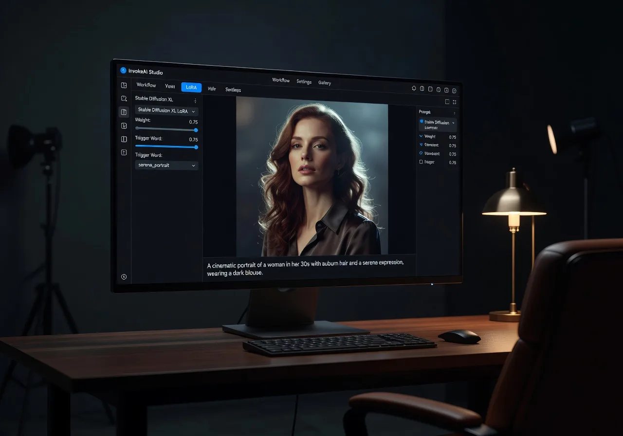 Image corps – InvokeAI avec LoRA chargé Image corps – InvokeAI avec LoRA chargé