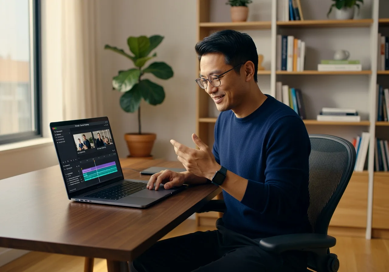Image corps – Export vidéo après édition texte Descript Image corps – Export vidéo après édition texte Descript