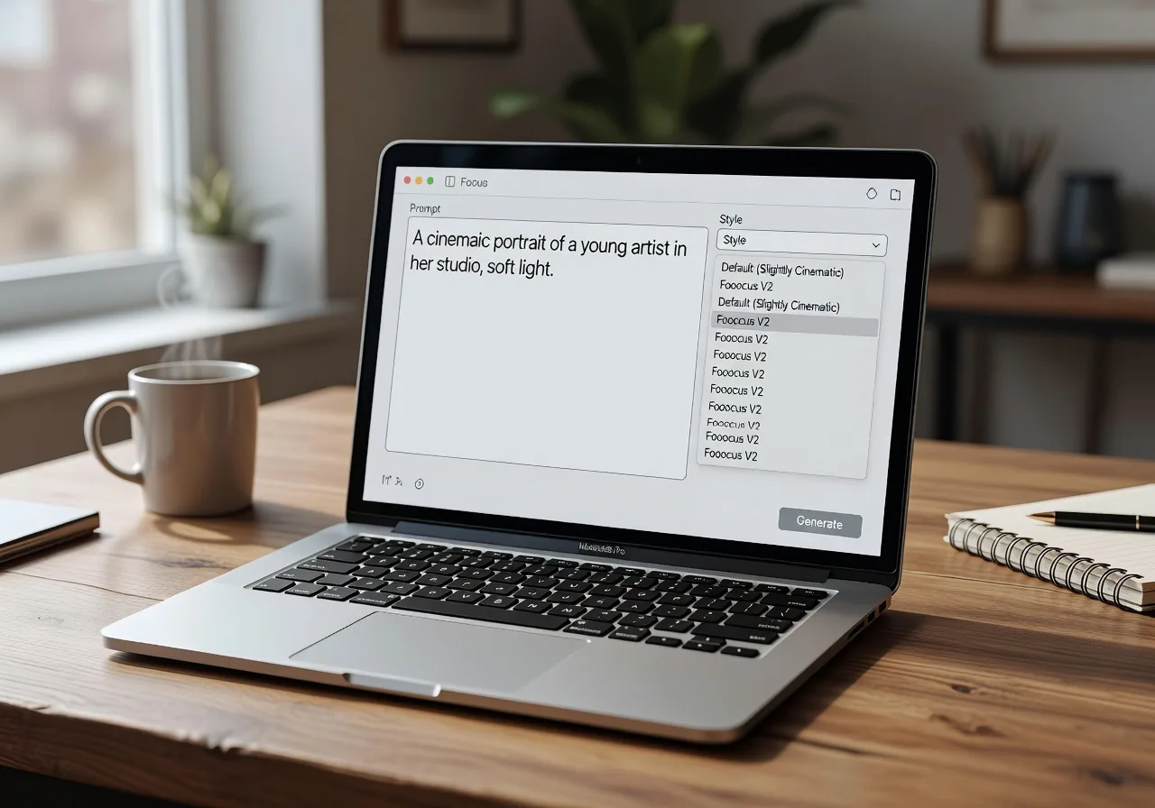 Image corps – Interface Fooocus prompt et style Image corps – Interface Fooocus prompt et style