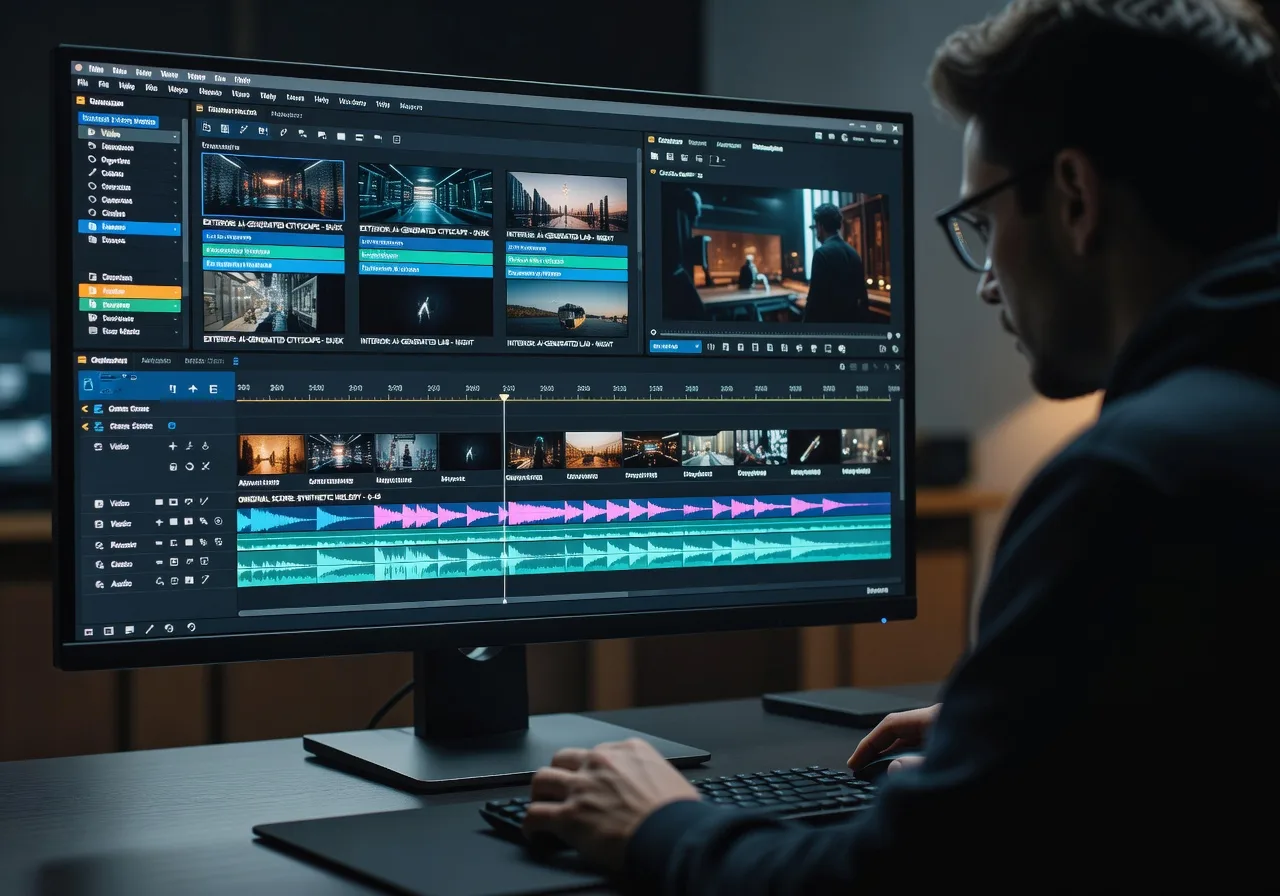 Image corps – Timeline Kling : séquence longue avec audio Image corps – Timeline Kling : séquence longue avec audio