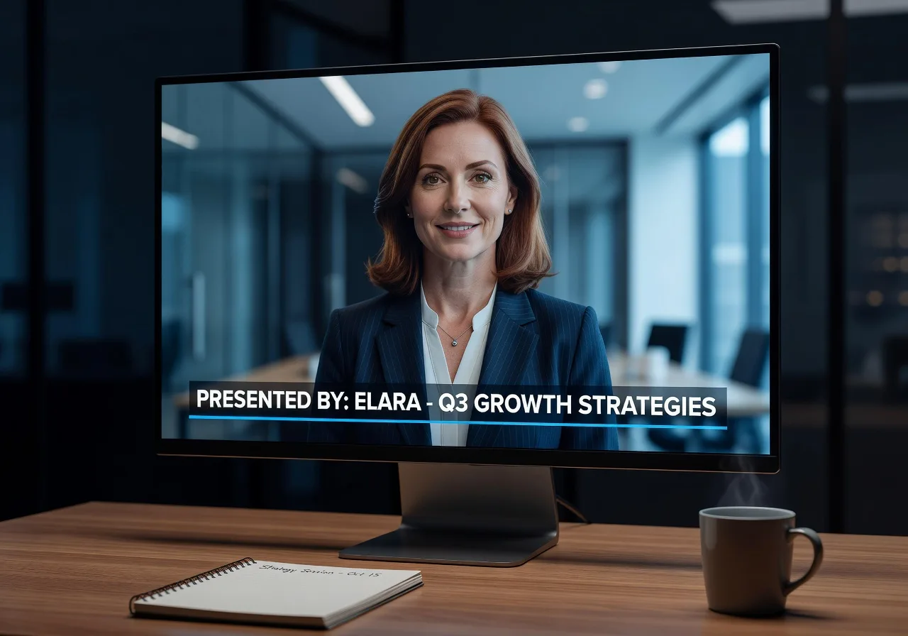 Image corps – Résultat Synthesia : avatar en formation corporate Image corps – Résultat Synthesia : avatar en formation corporate