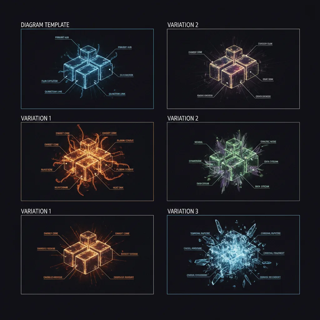Image corps – Squelette et variables en schéma Image corps – Squelette et variables en schéma
