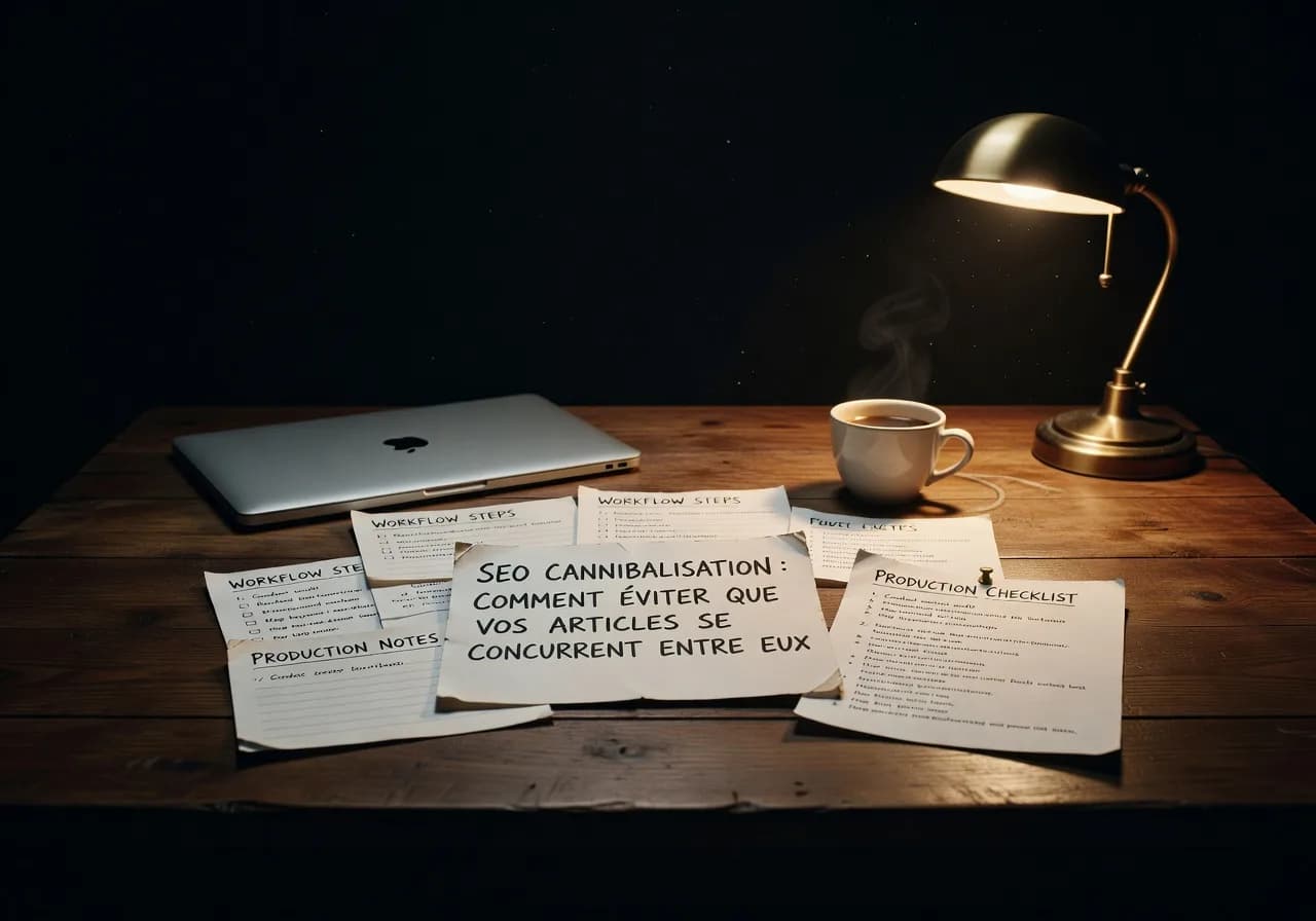 Cannibalisation SEO : comment éviter que vos articles se concurrencent entre eux workflow Cannibalisation SEO : comment éviter que vos articles se concurrencent entre eux workflow