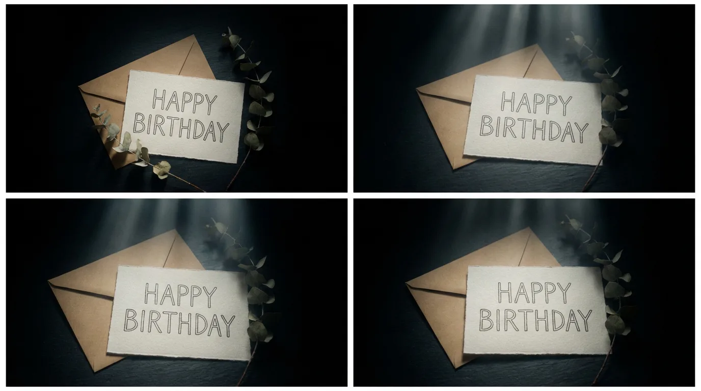 Illustration – Exemple de visuel pour carte d’anniversaire généré par IA Illustration – Exemple de visuel pour carte d’anniversaire généré par IA