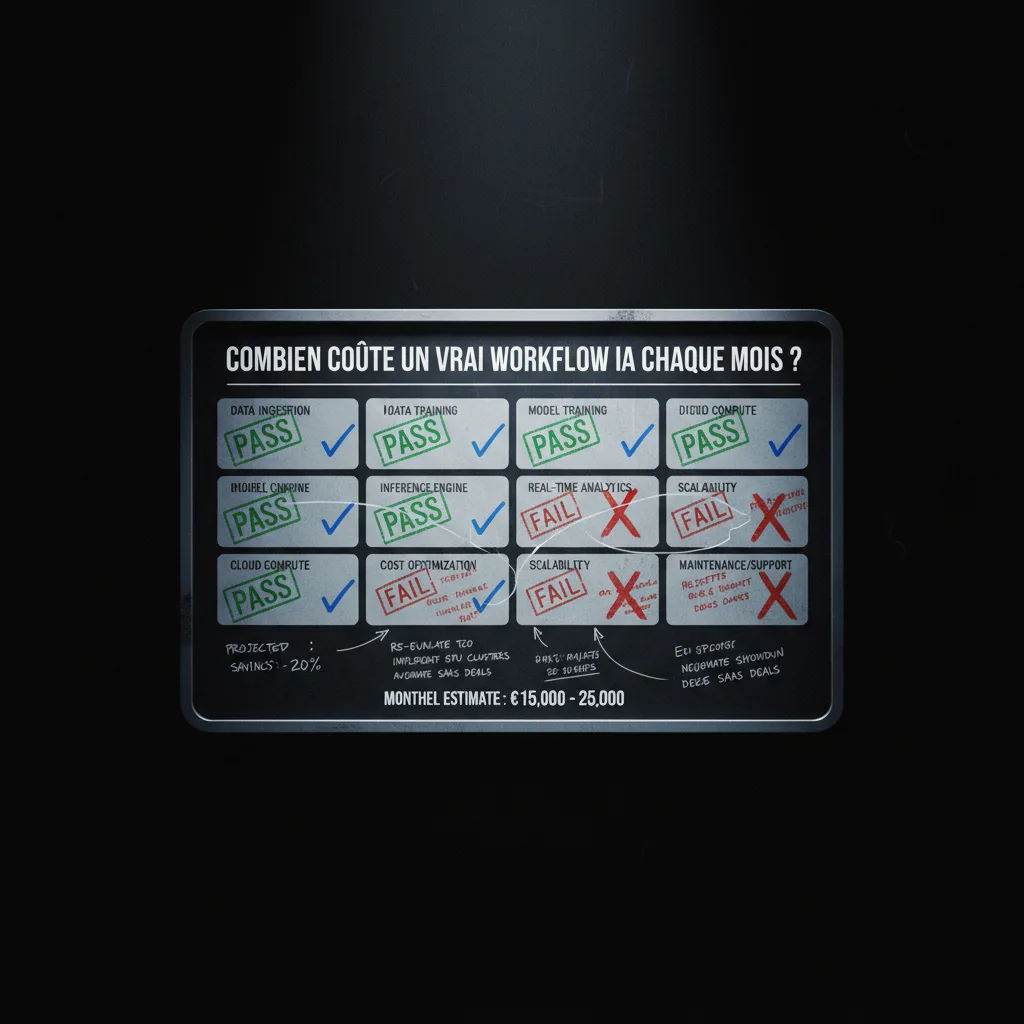 Combien coûte un vrai workflow IA chaque mois ? quality control Combien coûte un vrai workflow IA chaque mois ? quality control