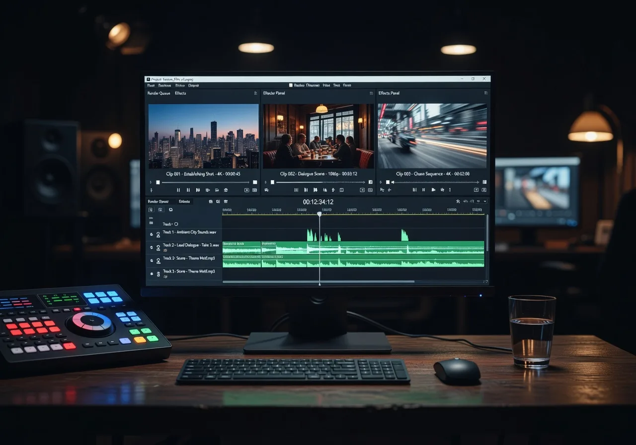 Image corps – Timeline de montage, plans et pistes son Image corps – Timeline de montage, plans et pistes son