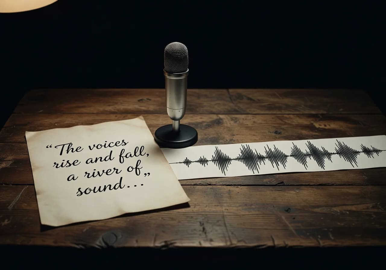 Chaîne script, voix, montage pour podcast IA Chaîne script, voix, montage pour podcast IA