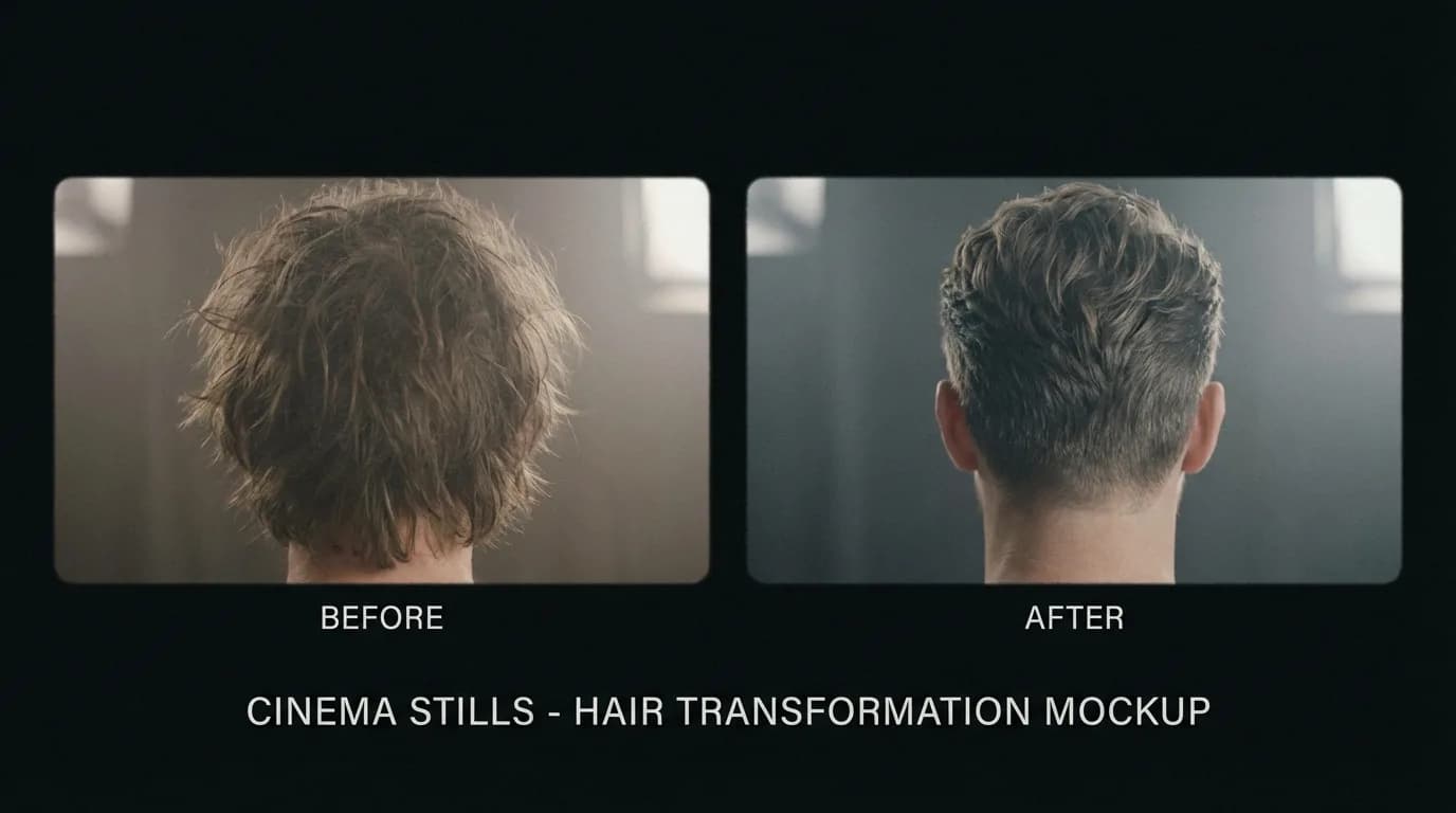 Illustration – Avant / après virtuel d’une coupe Illustration – Avant / après virtuel d’une coupe