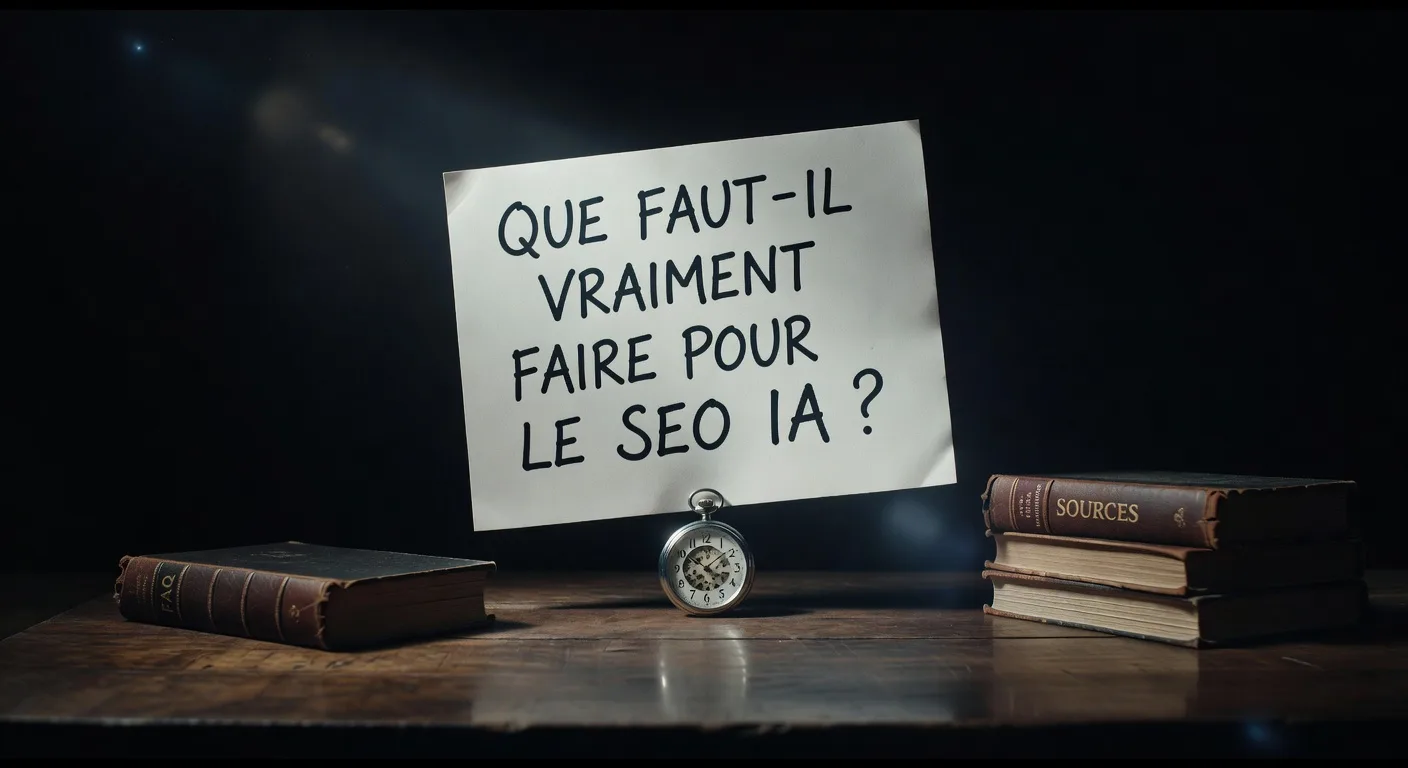FAQ, page auteur, sources… que faut-il vraiment faire pour le SEO IA ?