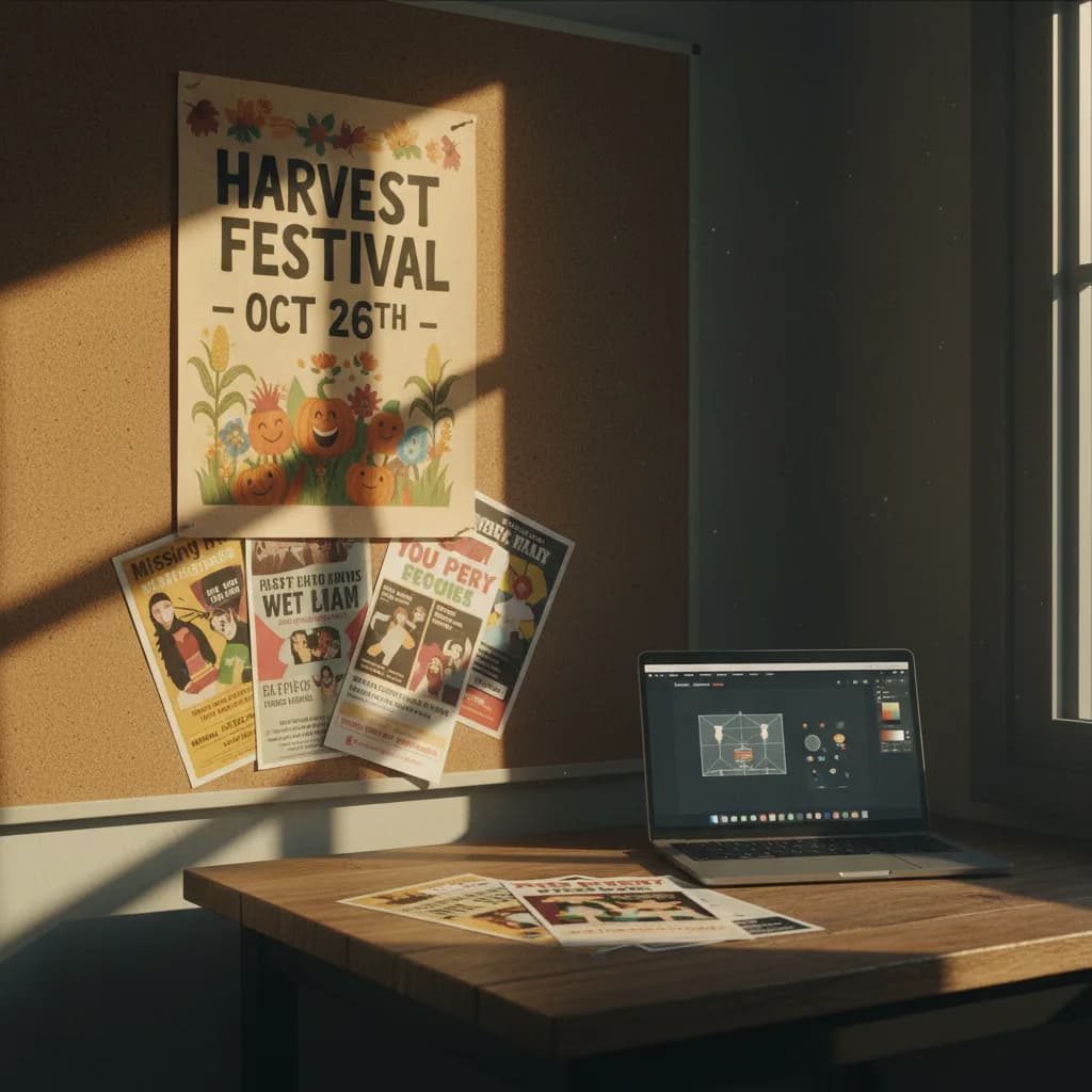 Créer des flyers et affiches pour un événement local sans designer