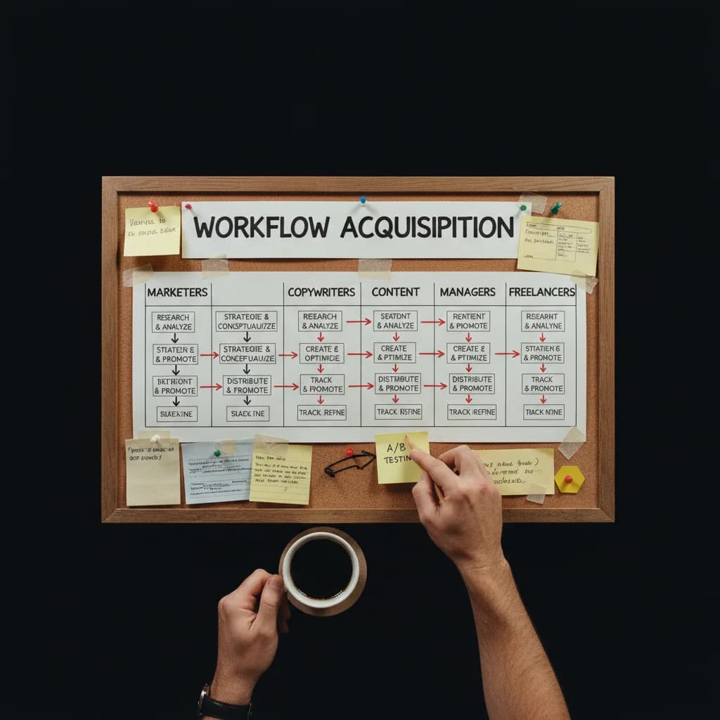 Schema de tunnel marketing avec variantes de messages Schema de tunnel marketing avec variantes de messages