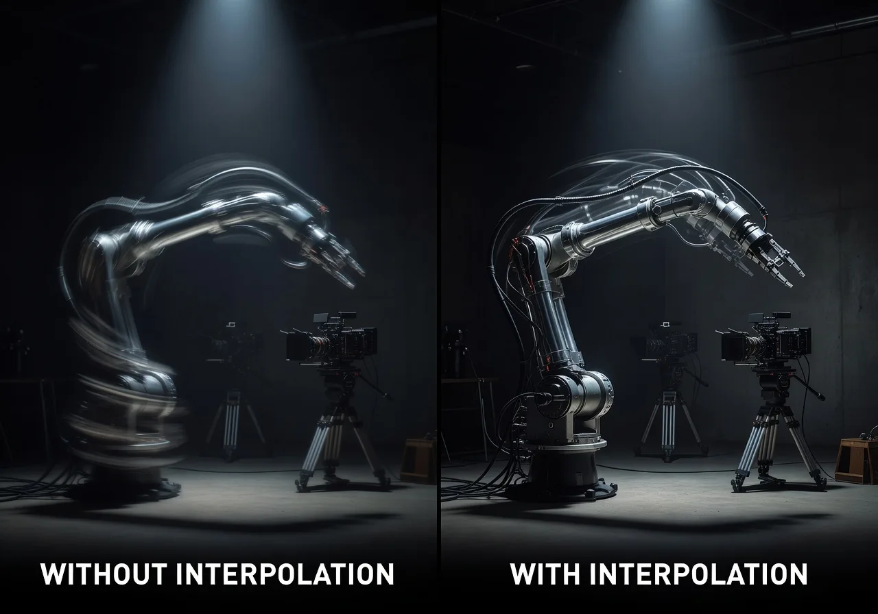 Image corps – Comparaison avec / sans interpolation Image corps – Comparaison avec / sans interpolation