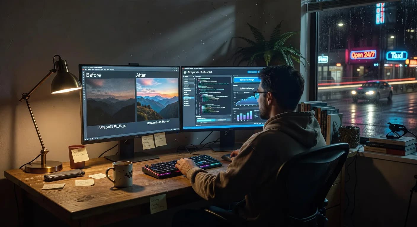 Devenir freelance en retouche photo et upscaling IA sur Fiverr