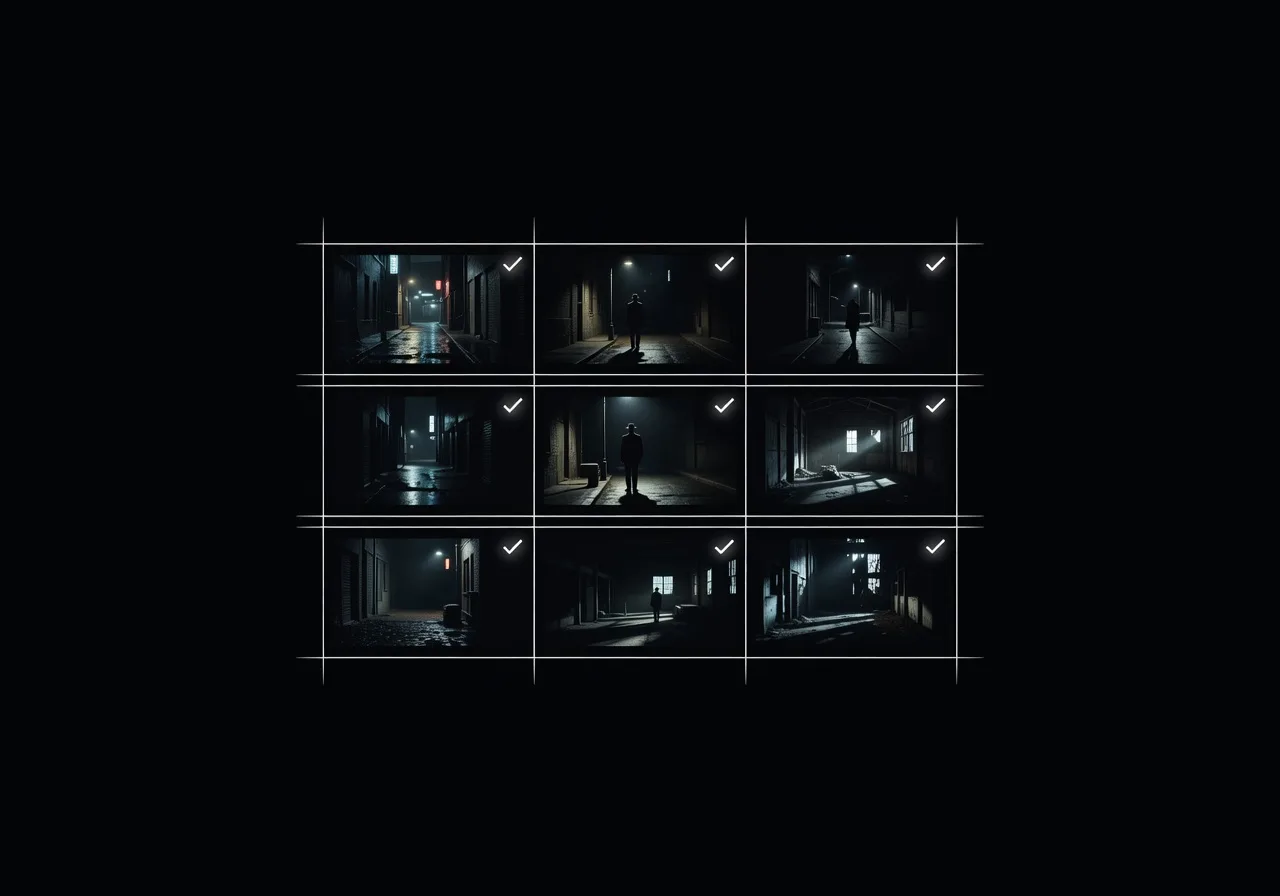 Grille de validation et sélection visuelle Grille de validation et sélection visuelle