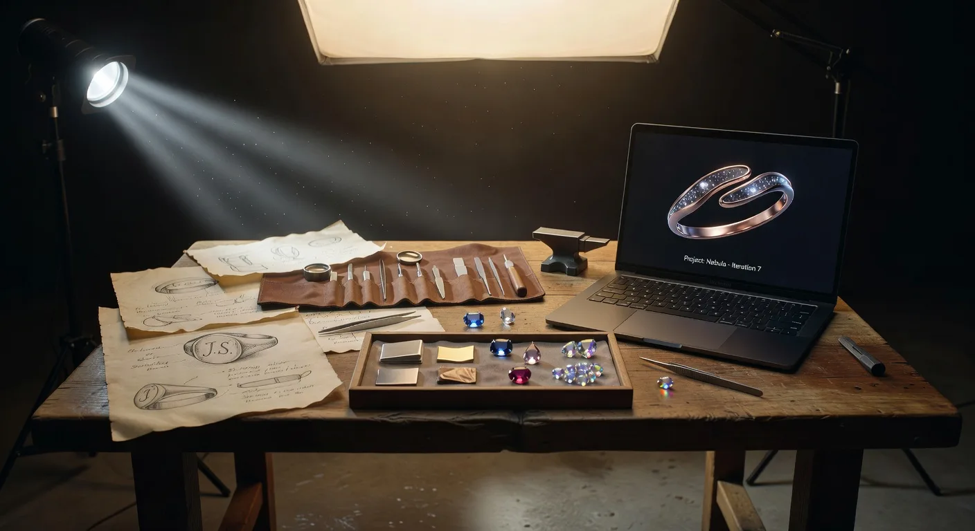 L'IA pour les créateurs de bijoux : du concept art au rendu 3D