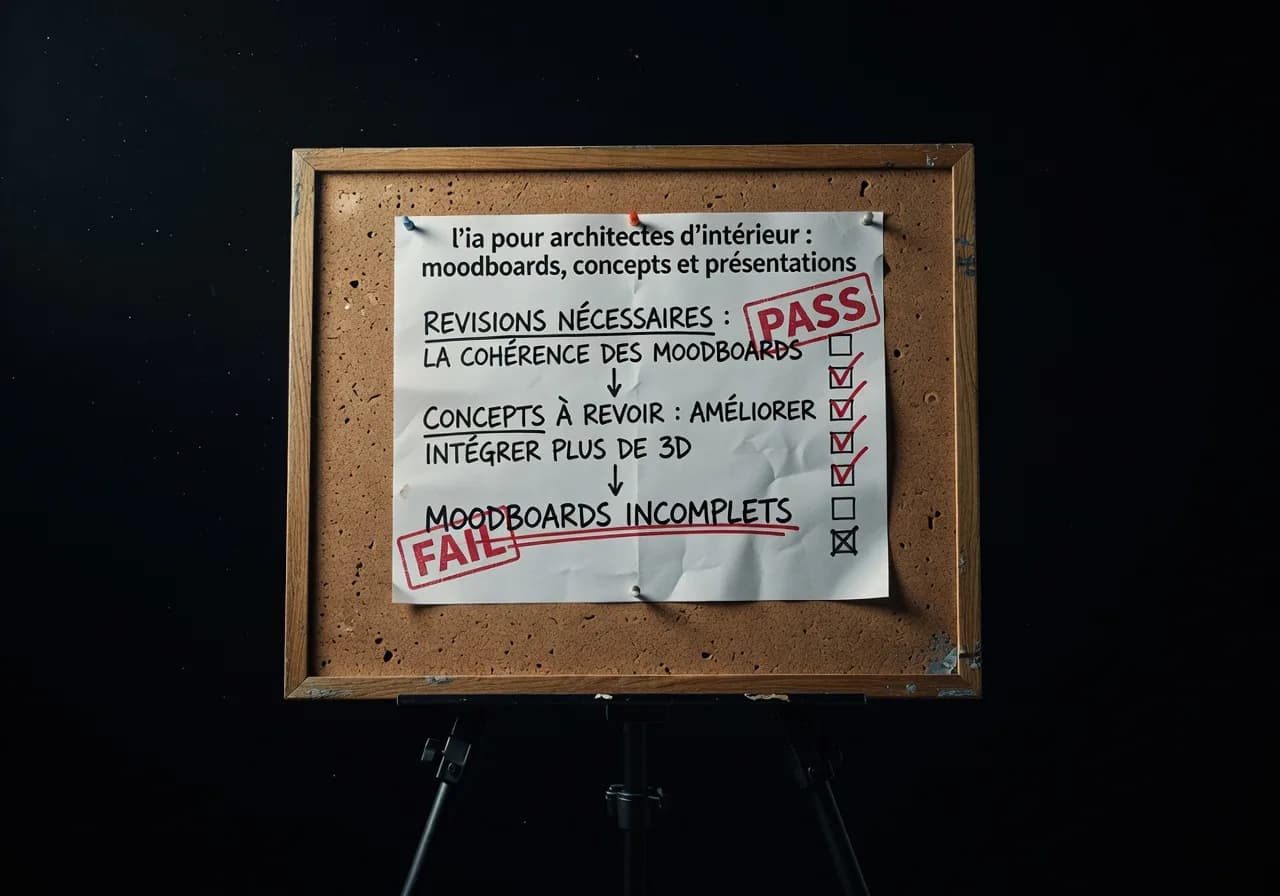 L’IA pour architectes d’intérieur : moodboards, concepts et présentations quality control L’IA pour architectes d’intérieur : moodboards, concepts et présentations quality control