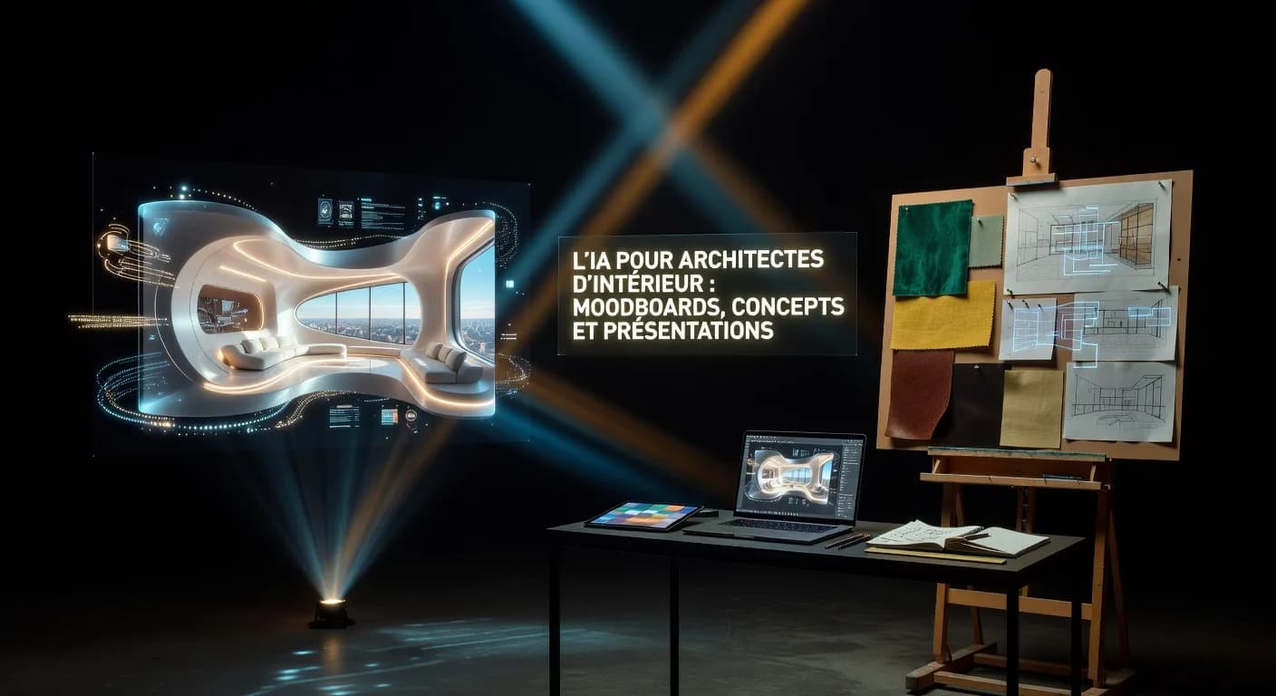L’IA pour architectes d’intérieur : moodboards, concepts et présentations