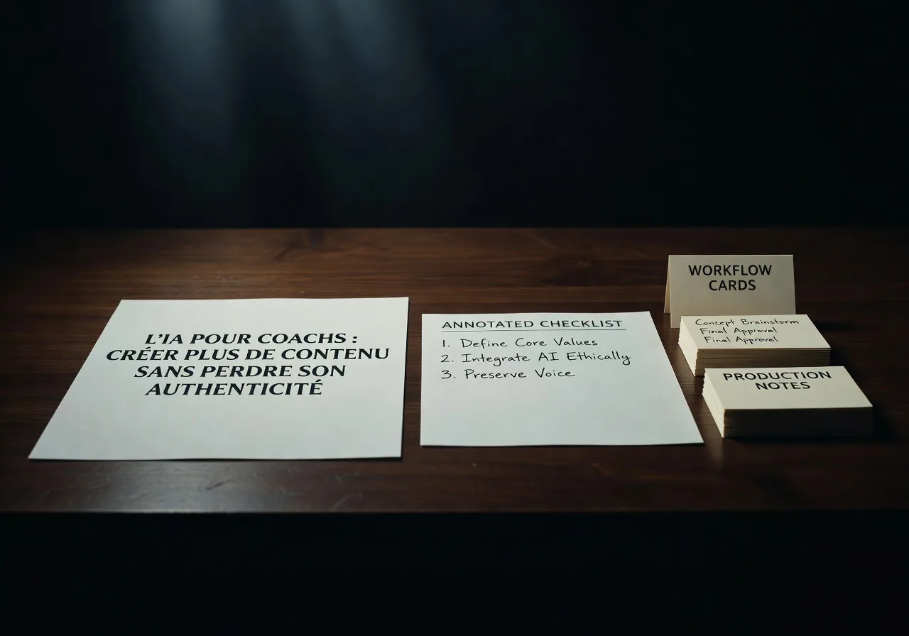 L’IA pour coachs : créer plus de contenu sans perdre son authenticité workflow L’IA pour coachs : créer plus de contenu sans perdre son authenticité workflow