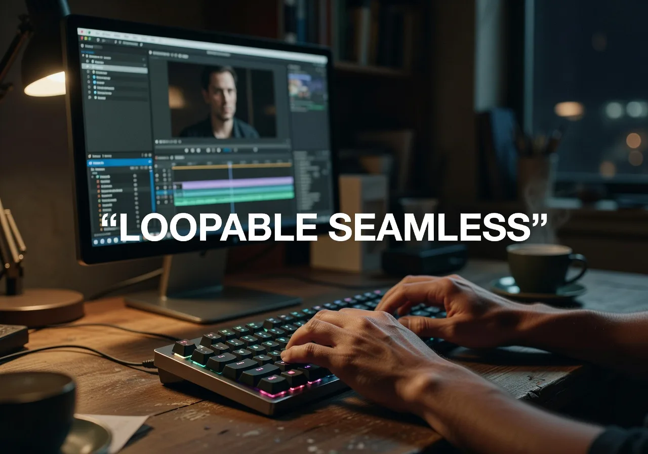 Image corps – Prompt Luma avec mots loopable, seamless Image corps – Prompt Luma avec mots loopable, seamless