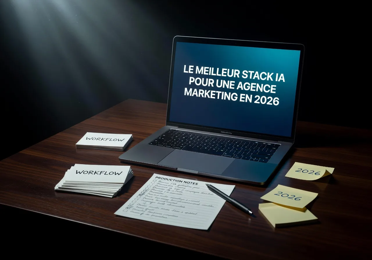 Le meilleur stack IA pour une agence marketing en 2026 workflow Le meilleur stack IA pour une agence marketing en 2026 workflow