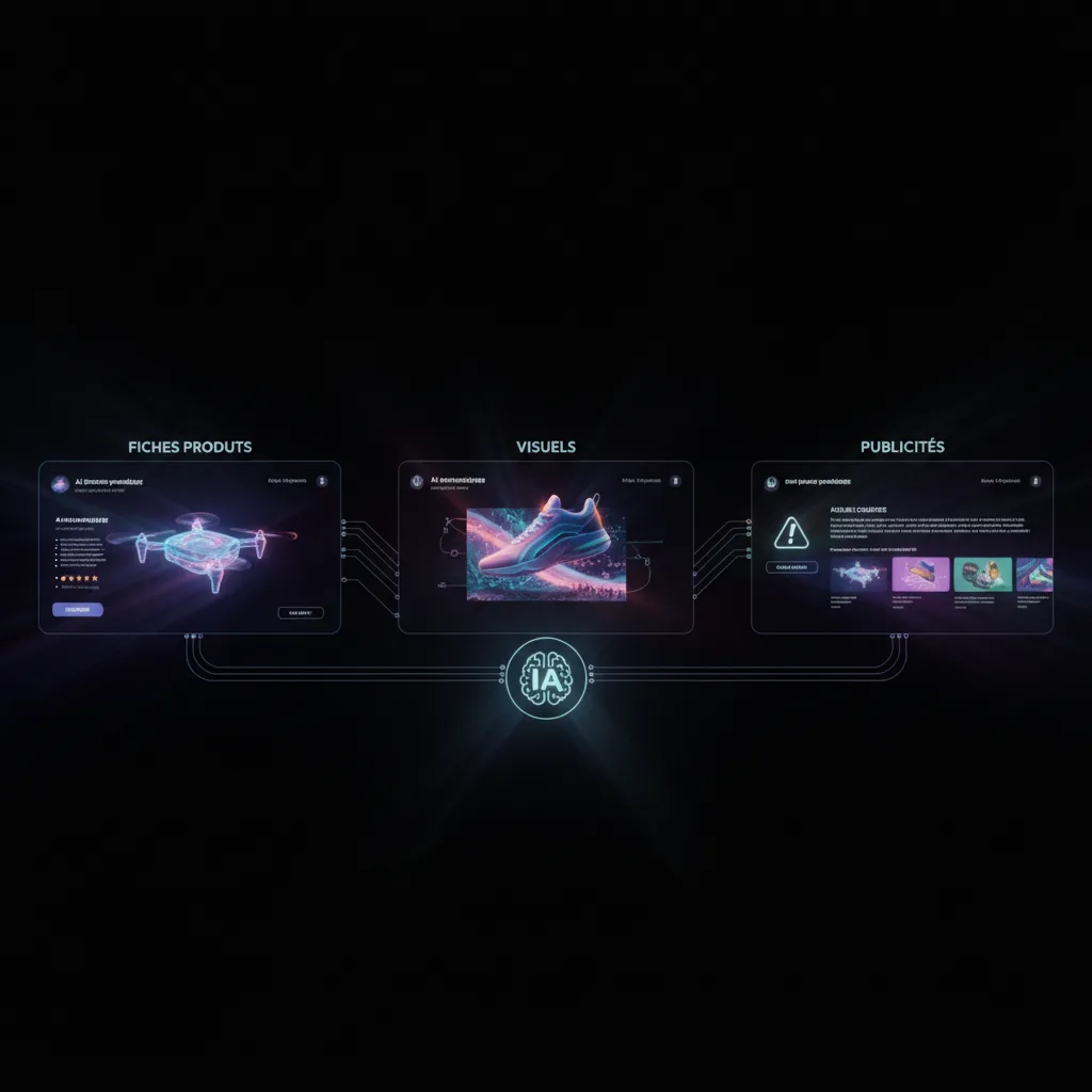 Les meilleurs outils IA pour e-commerce : fiches produits, visuels et publicités