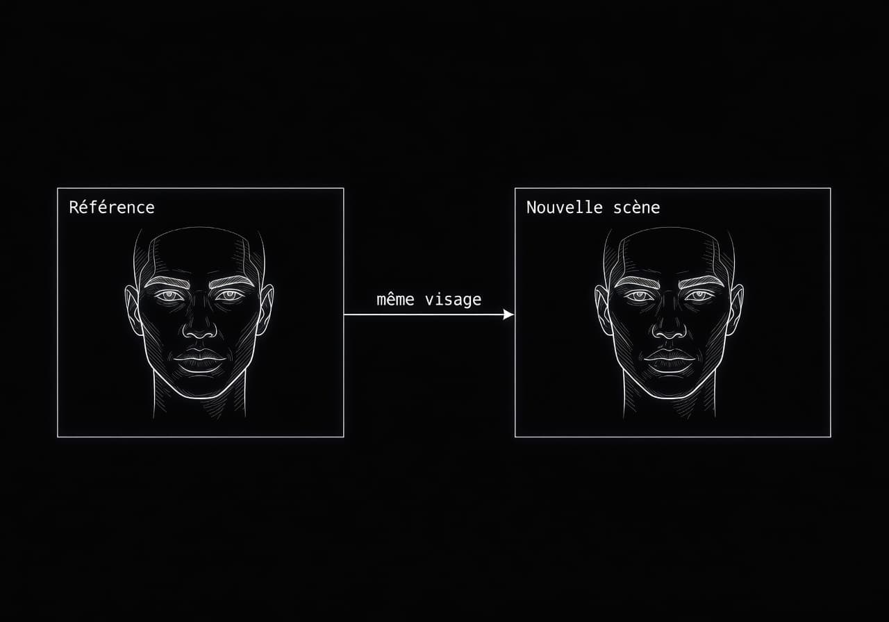 Image corps – Référence visage et prompt dans le chat Image corps – Référence visage et prompt dans le chat