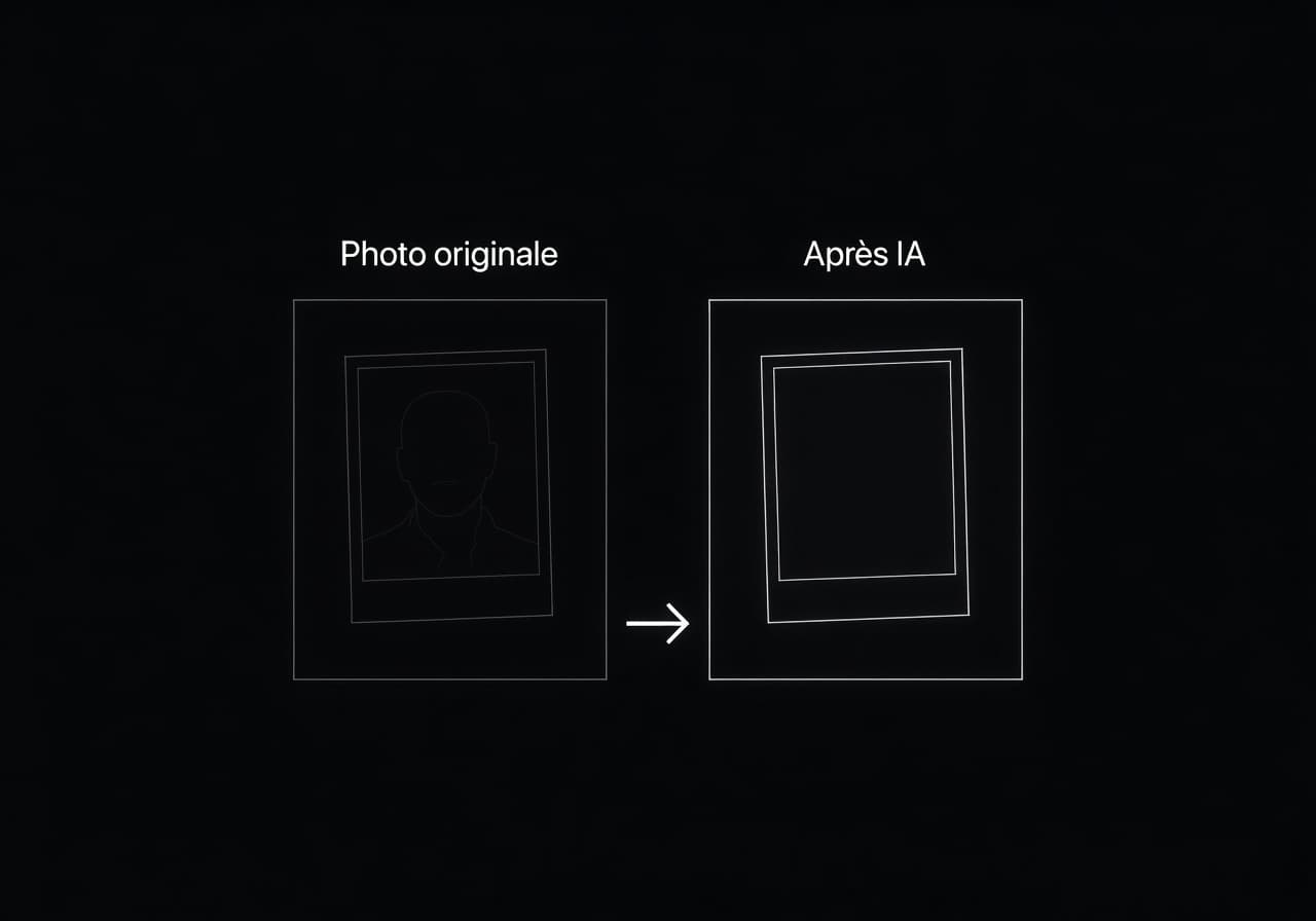 Image corps – Avant / après modification de fond Image corps – Avant / après modification de fond