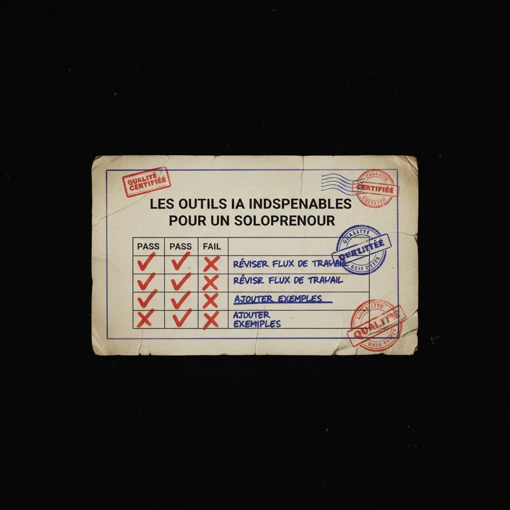 Les outils IA indispensables pour un solopreneur quality control Les outils IA indispensables pour un solopreneur quality control