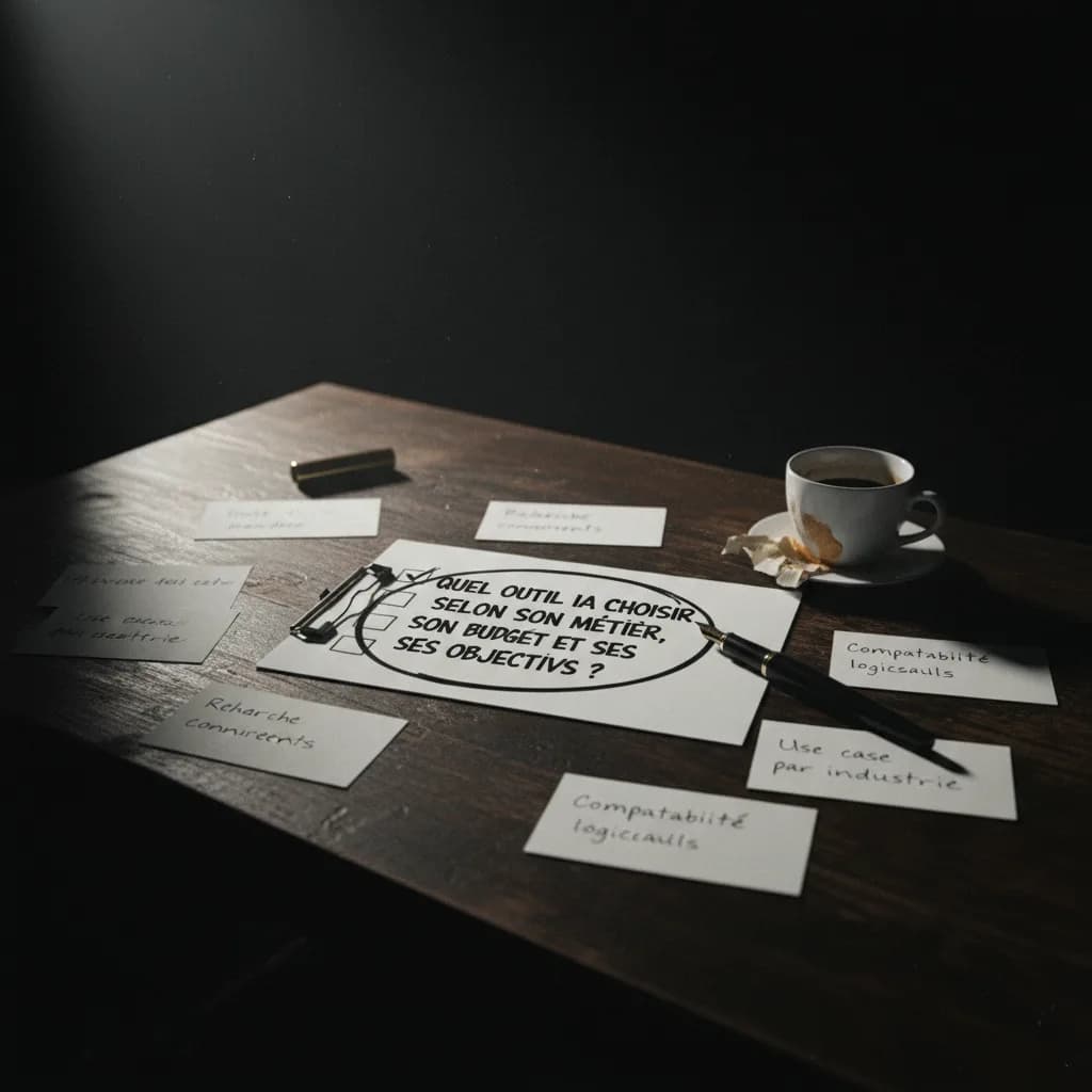 Quel outil IA choisir selon son métier, son budget et ses objectifs ? workflow Quel outil IA choisir selon son métier, son budget et ses objectifs ? workflow