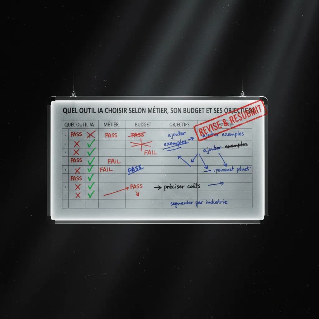 Quel outil IA choisir selon son métier, son budget et ses objectifs ? quality control Quel outil IA choisir selon son métier, son budget et ses objectifs ? quality control